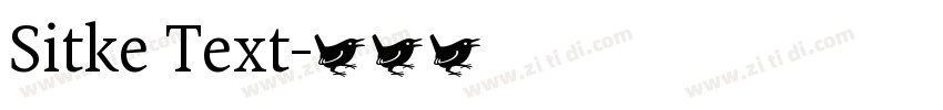 Sitke Text字体转换
